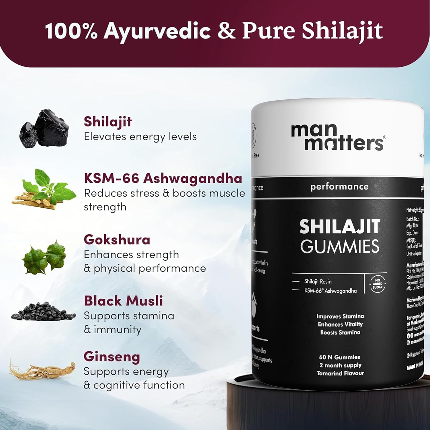 Pure Himalayan Shilajit Gummies