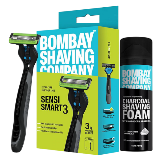 Sensi Smart 3 Razor and Charcoal Shaving Foam