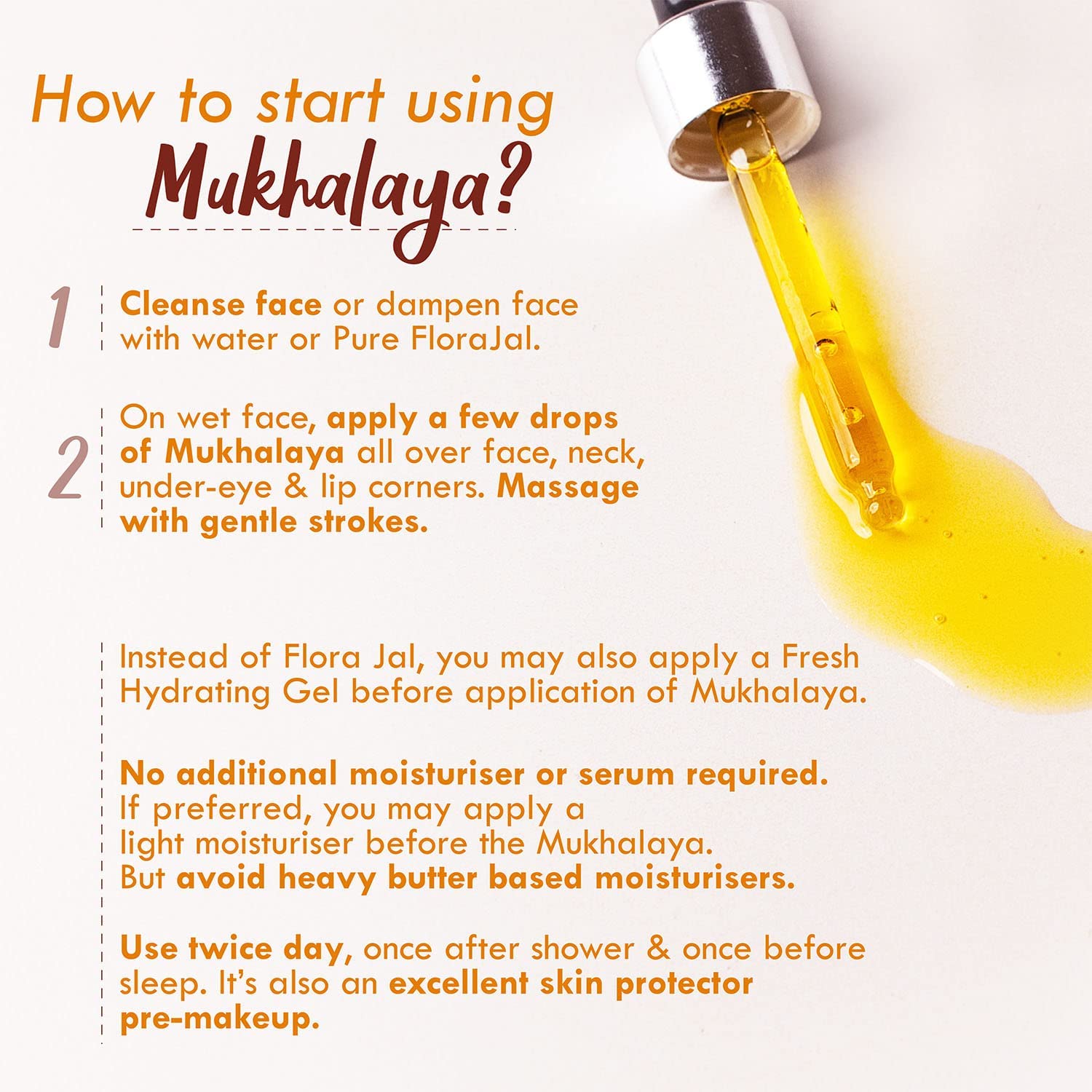 Turmeric Rosehip Mukhalaya Face Oil For Tan