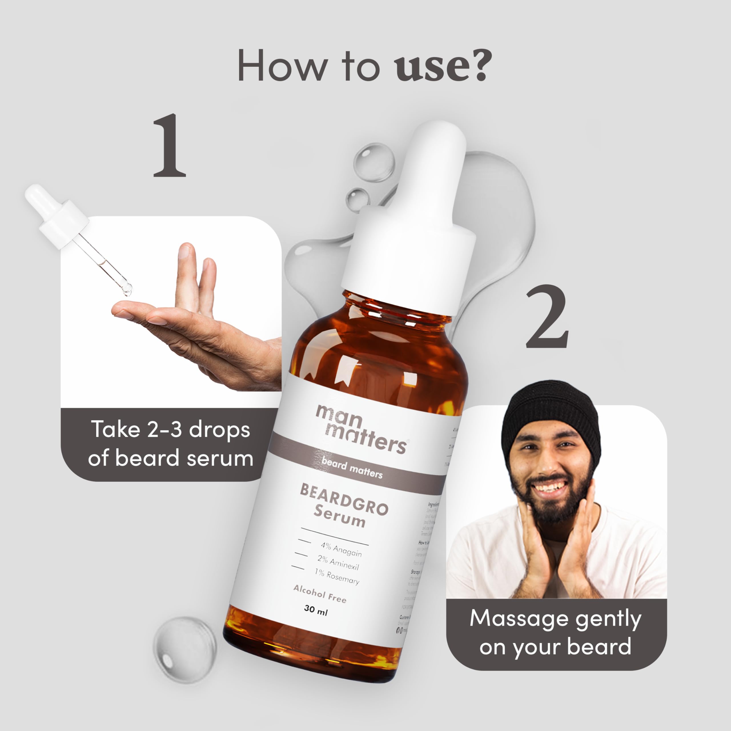 Beard grow Oil-In-Serum