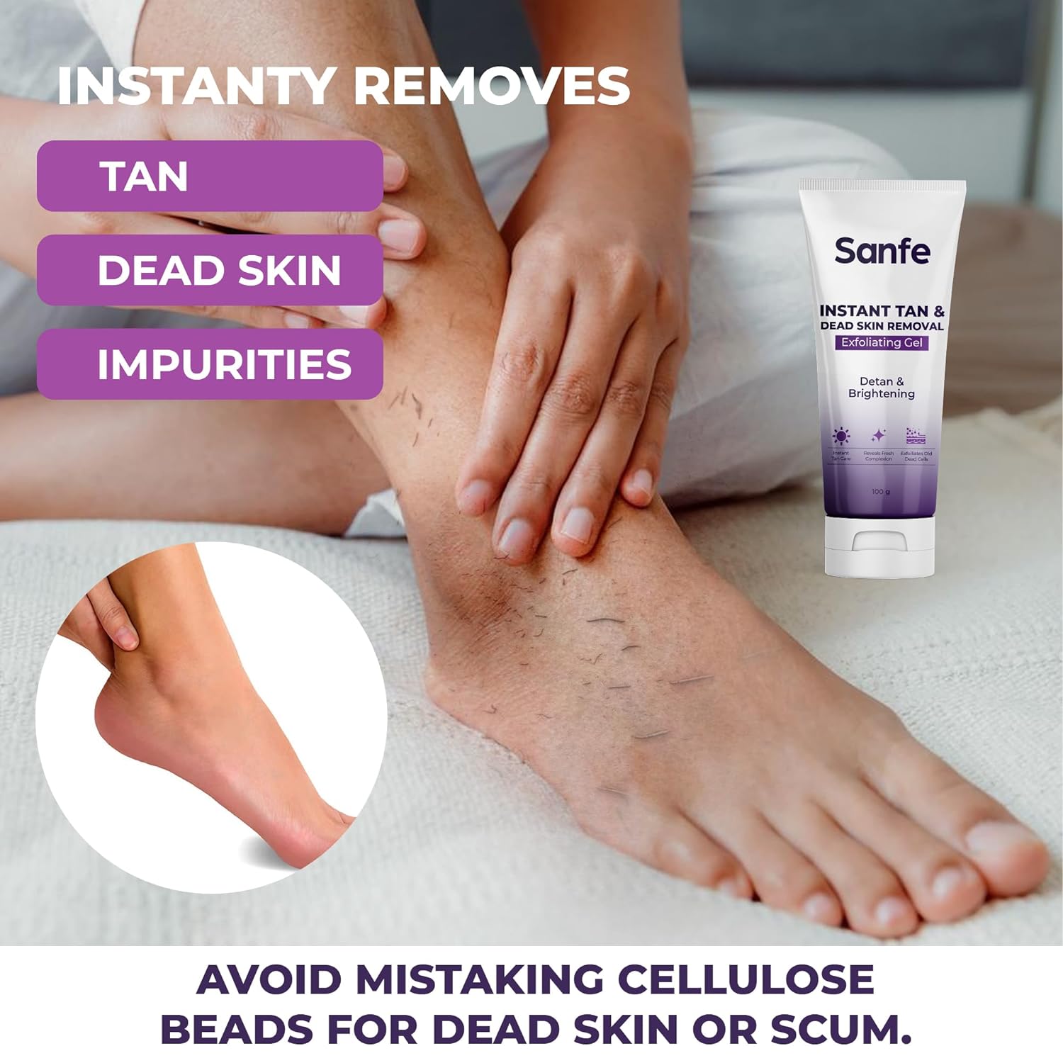 Instant Tan & Dead Skin Removal Gel