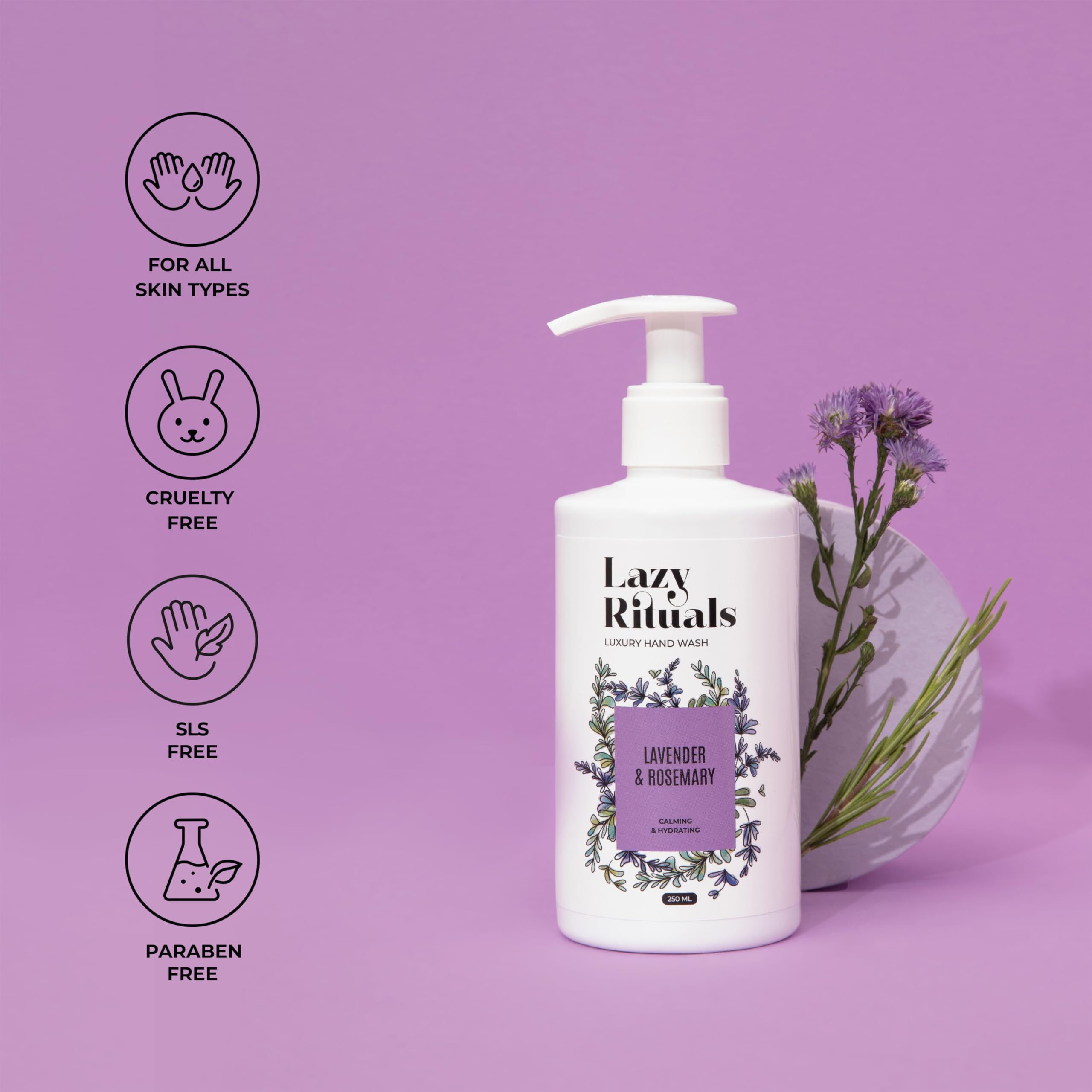 Lavender and Rosemary Vegan & Silicone Free Hand Wash