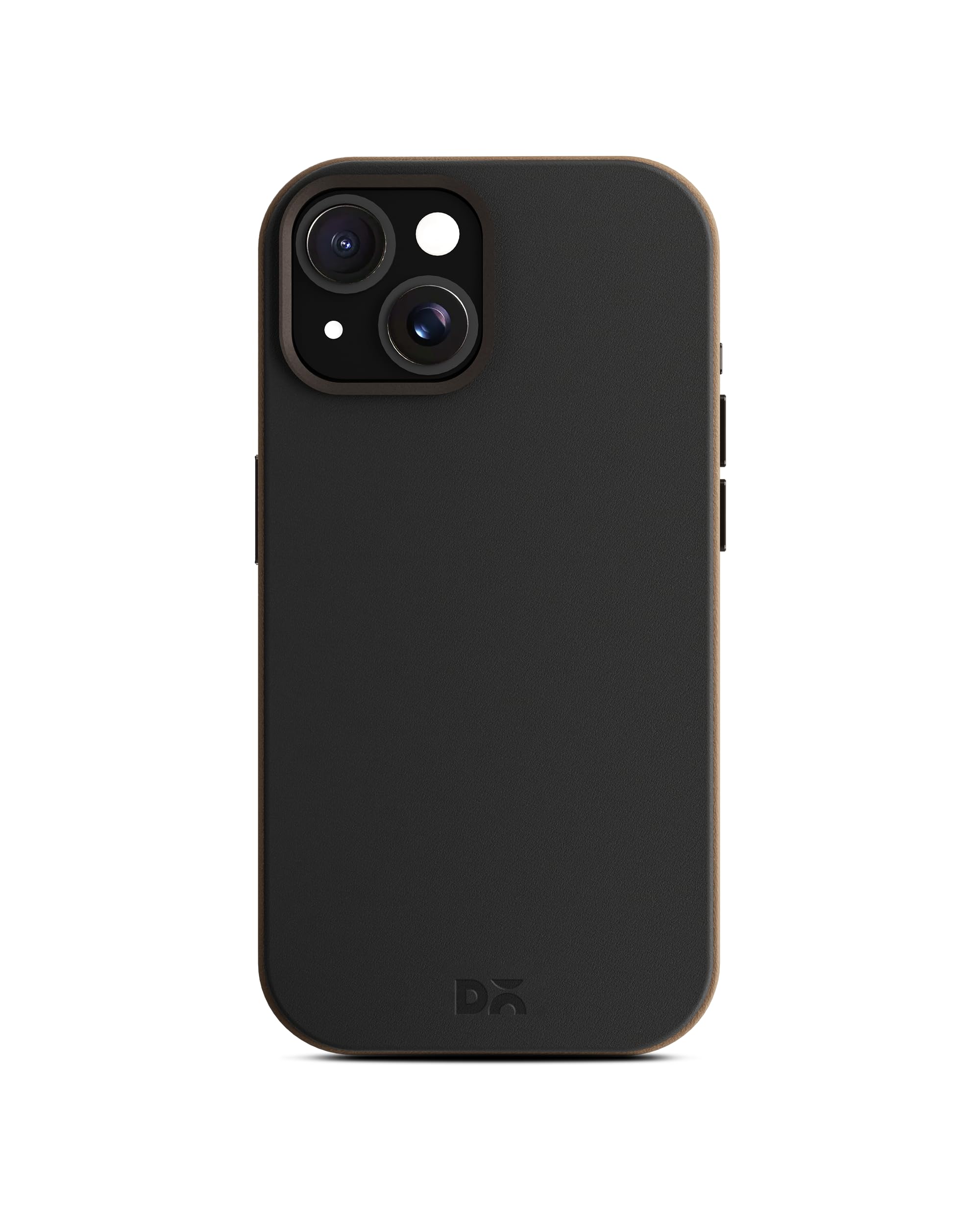 Black Beige Leatherite Mag Safe Case