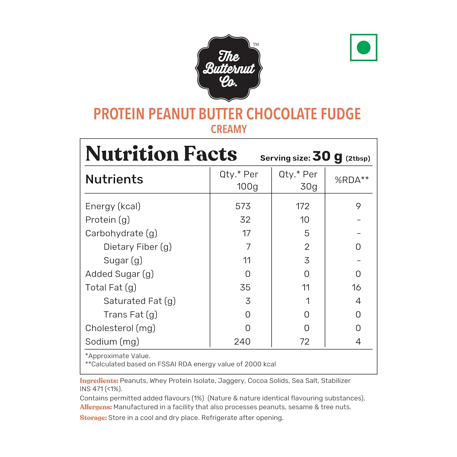 Creamy Protein Chocolate Fudge Peanut Butter