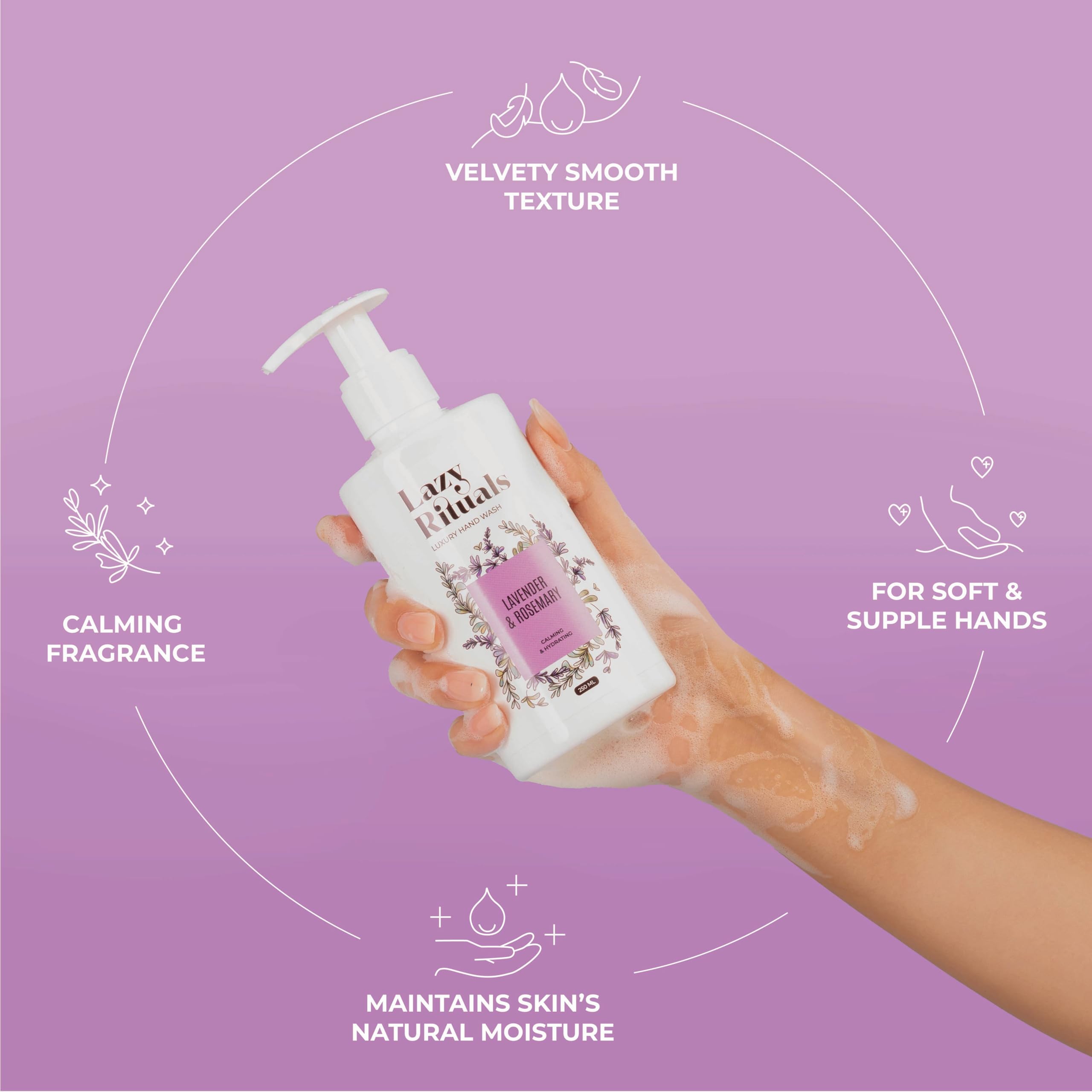 Lavender and Rosemary Vegan & Silicone Free Hand Wash