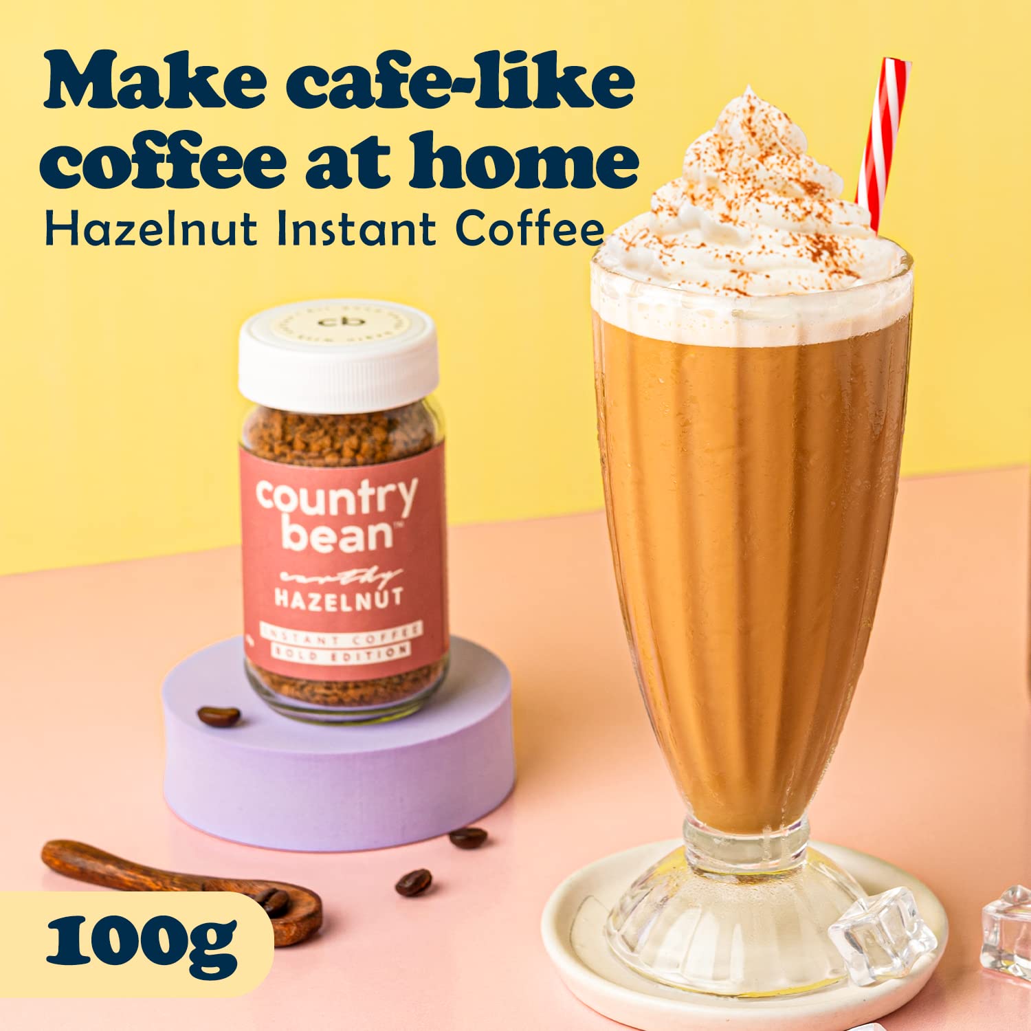 Hazelnut 100% Arabica Instant Coffee