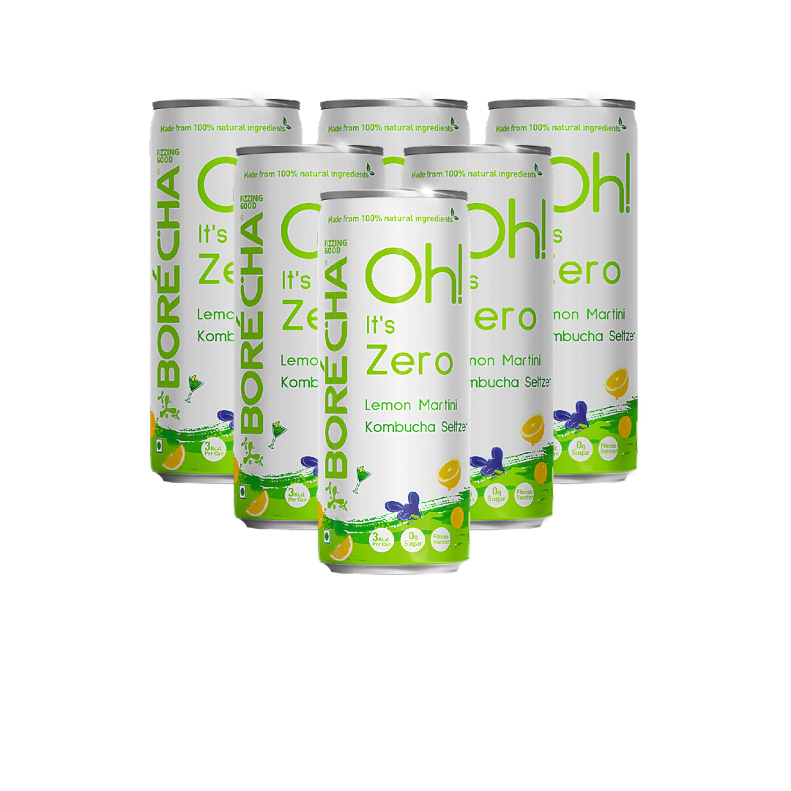 Lemon Martini Oh! Zero Sugar Kombucha Seltzer