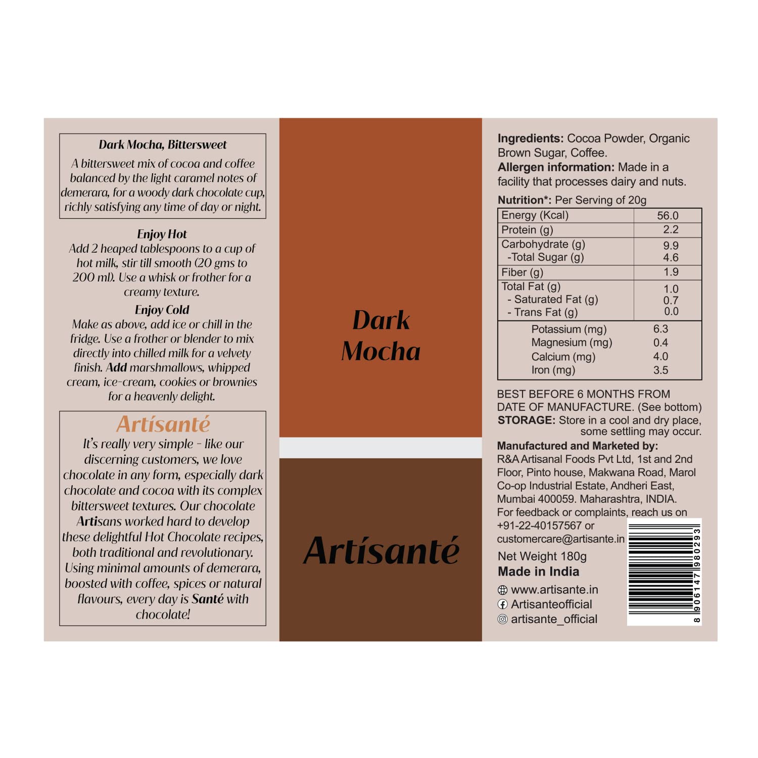 Dark Mocha Powder coffee