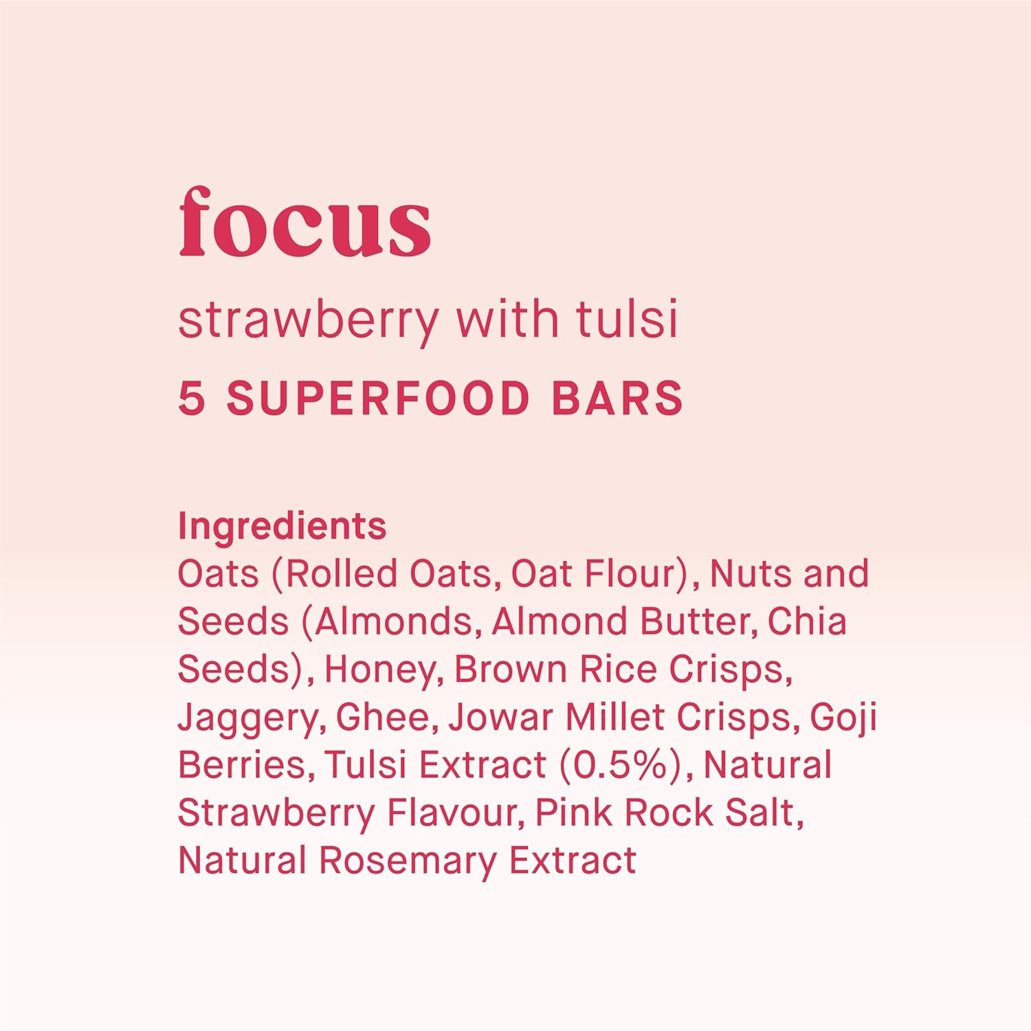 Focus Strawberry with Tulsi Bars