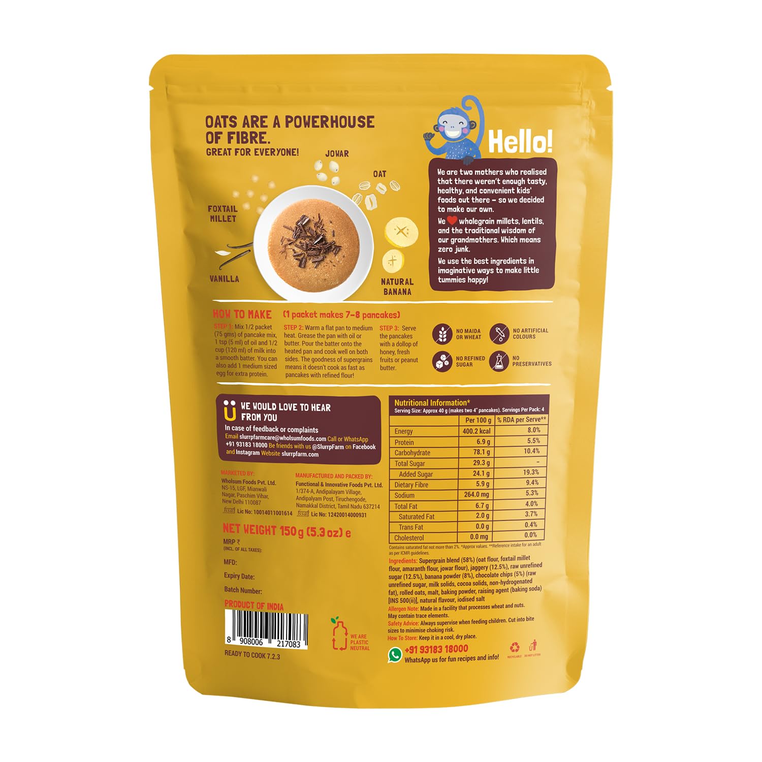 Super Combo Millet Pancake 2 Pack