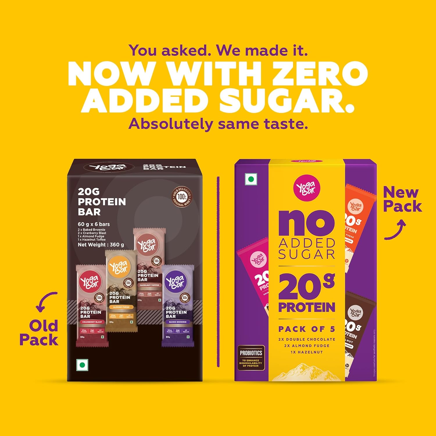 No Added Sugar 20g Protein Bars