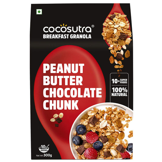 Peanut Butter Chocolate Chunk Breakfast Granola