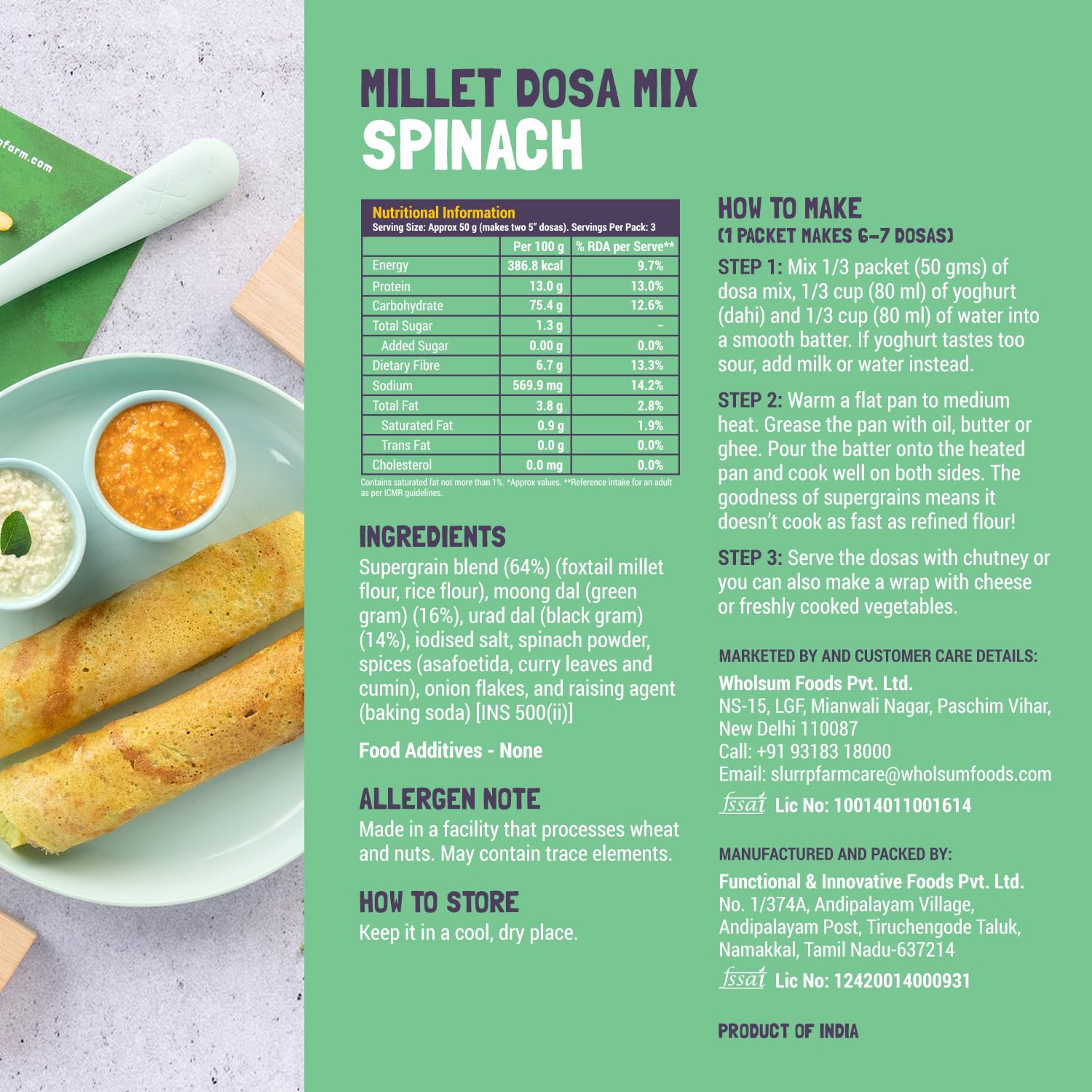 Millet Dosa 2 Pack