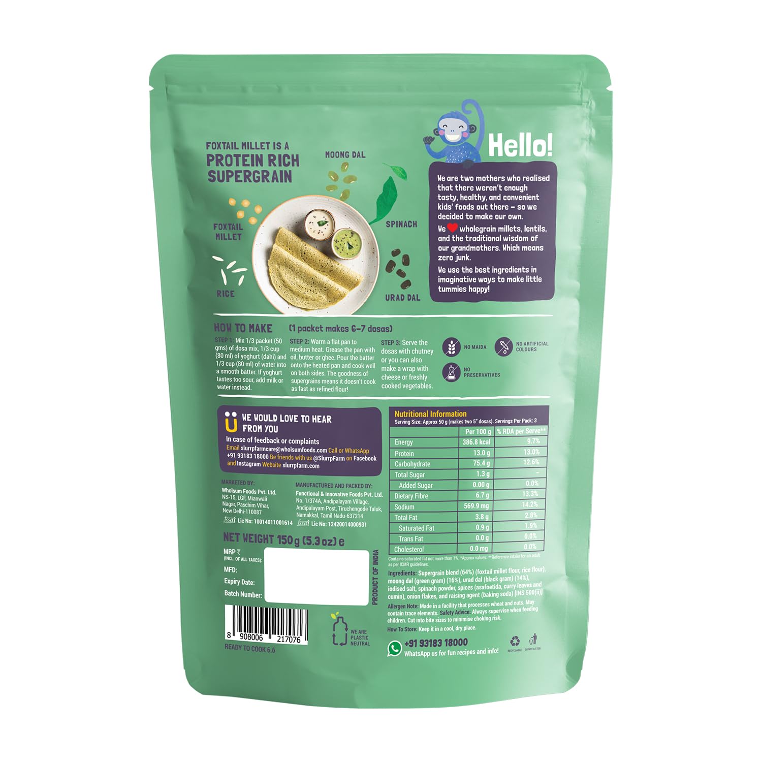 Millet Dosa 2 Pack