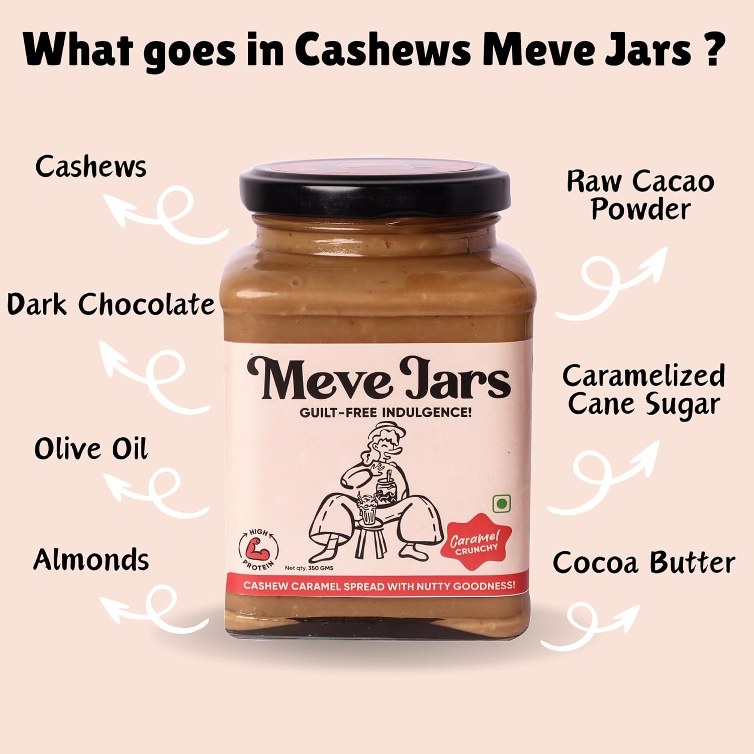 Cashew Caramel Hazelnut Spread Crunchy