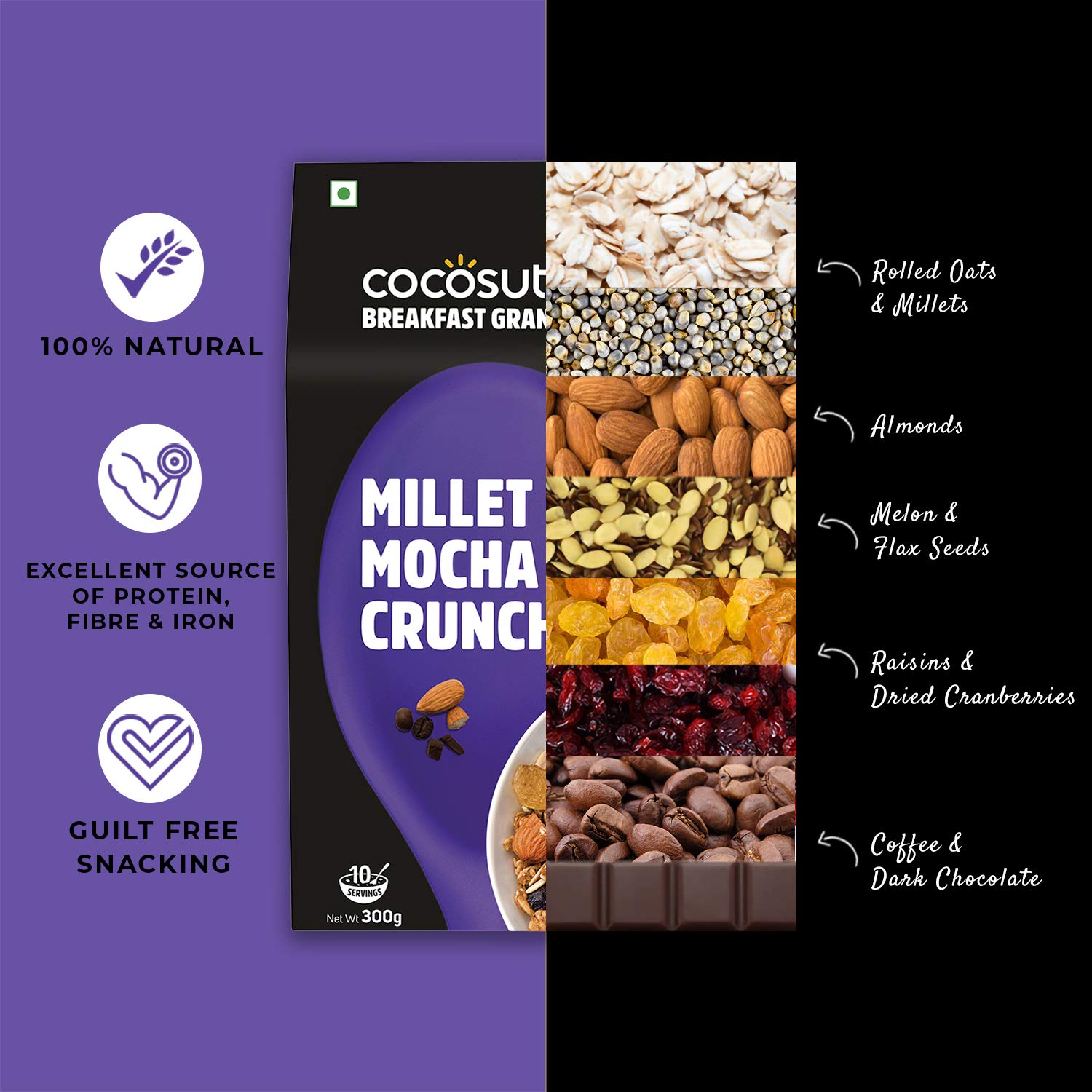 Millet Mocha Crunch Breakfast Granola