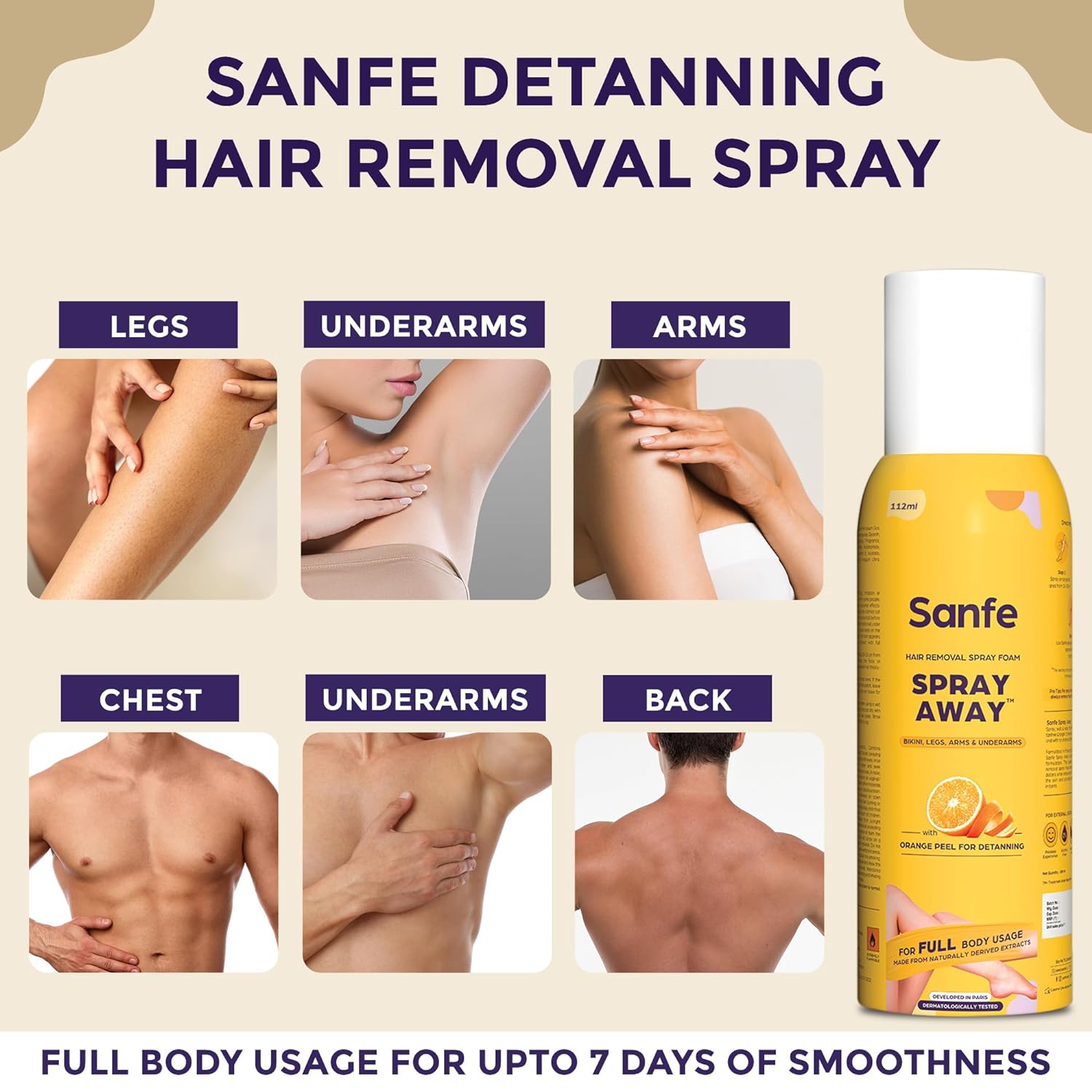 Hair Removal Spray Cream