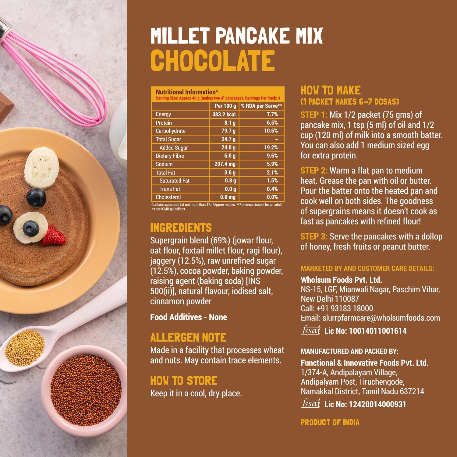 Super Combo Millet Pancake 2 Pack