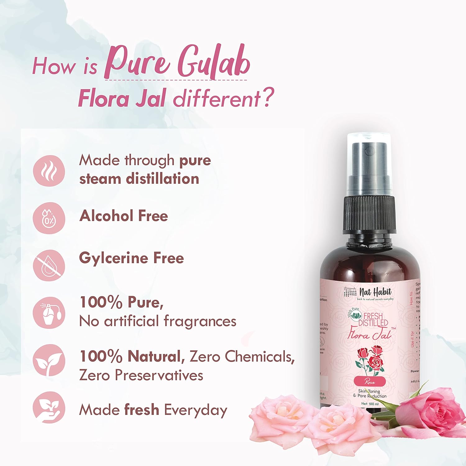 Pure Gulab Flora Jal