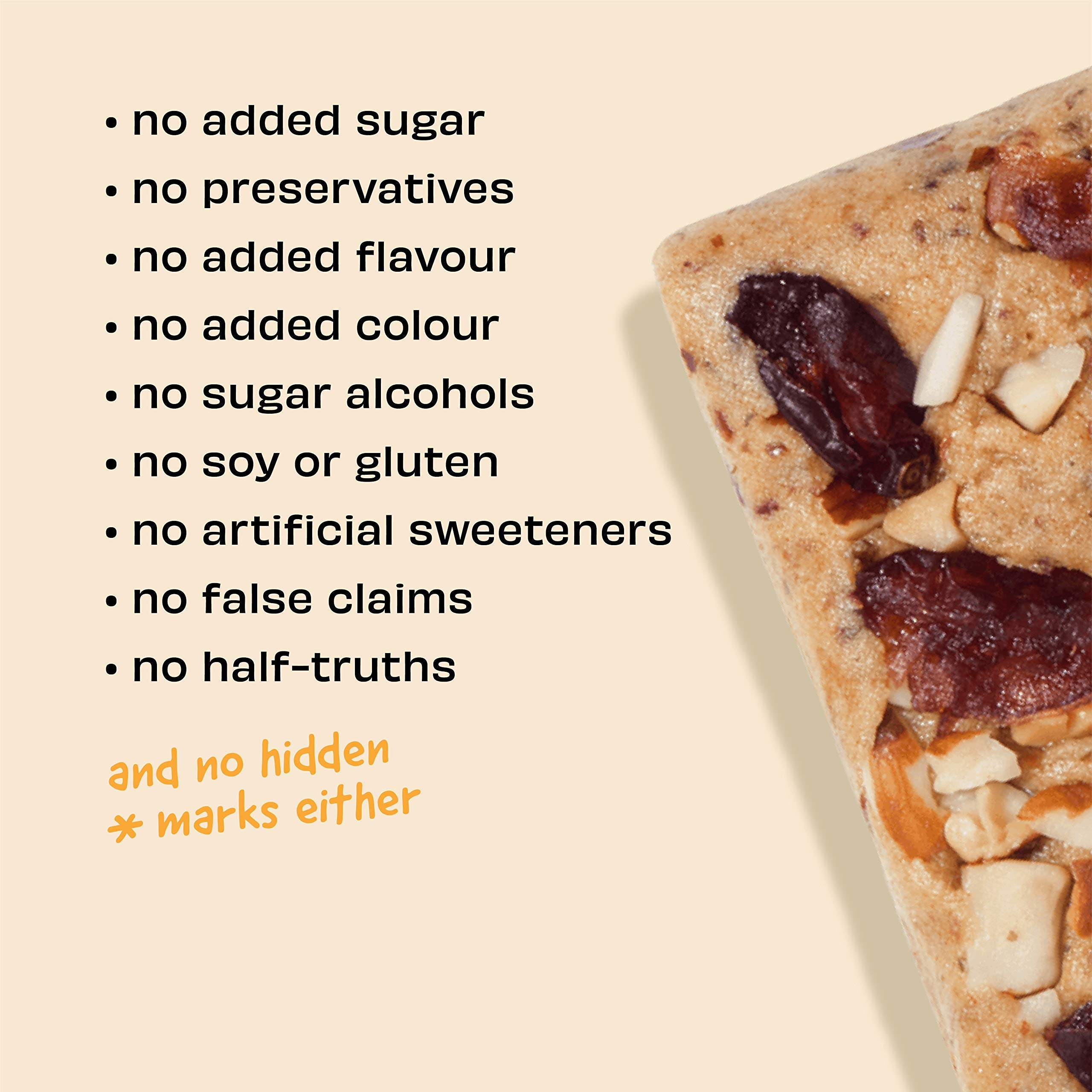 The Whole Truth - Mini Protein Bars - Peanut Butter - Pack of 8-8 x 27g - No Added Sugar - All Natural