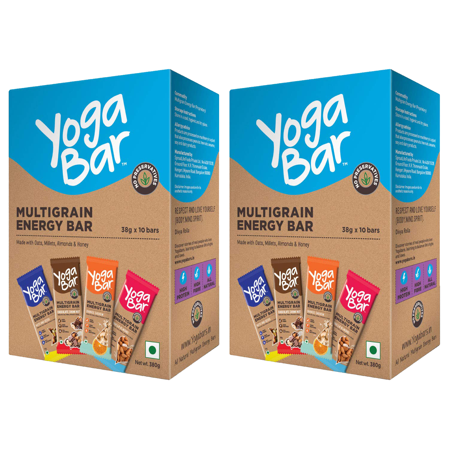 Multigrain Energy Bars Box