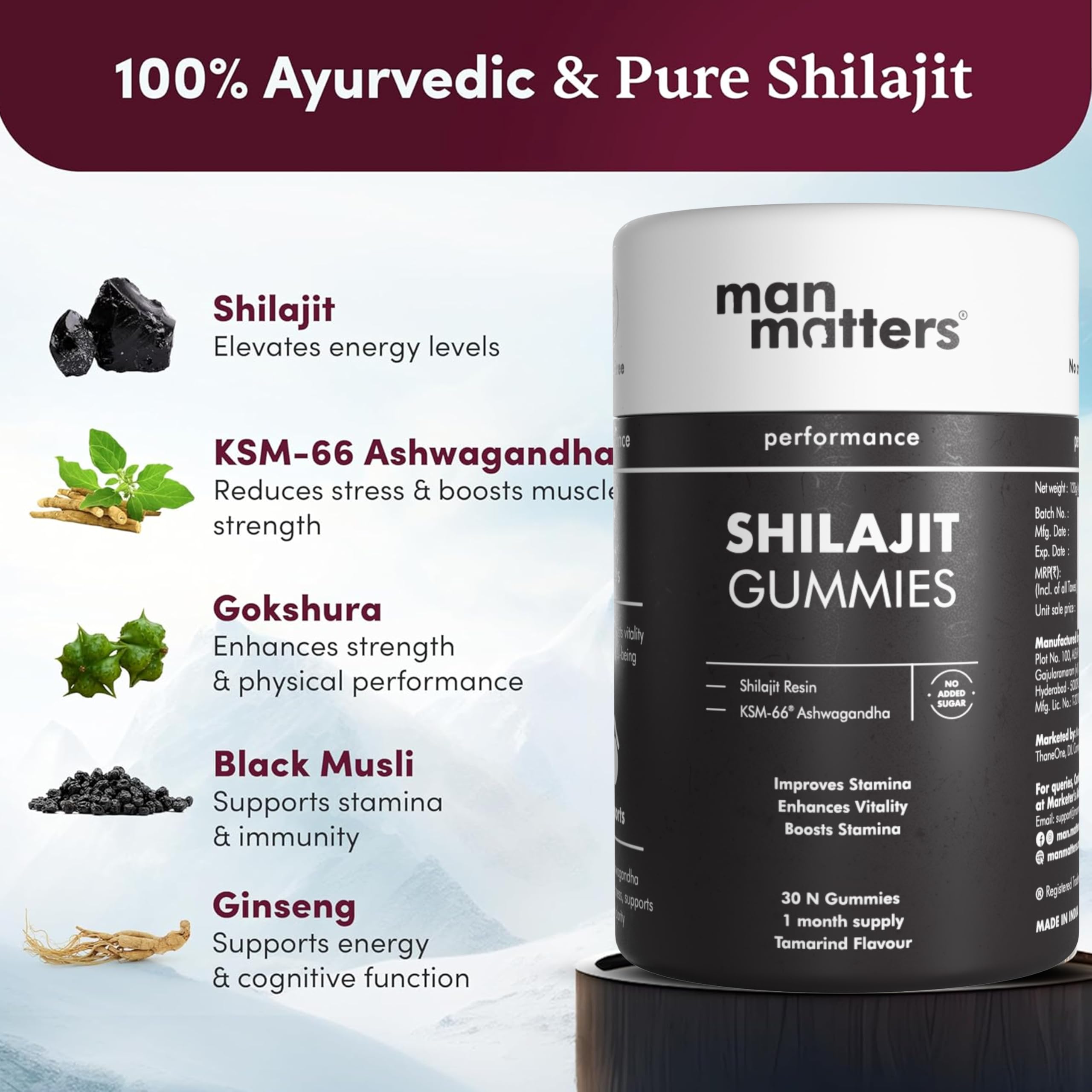 Pure Himalayan Shilajit Gummies