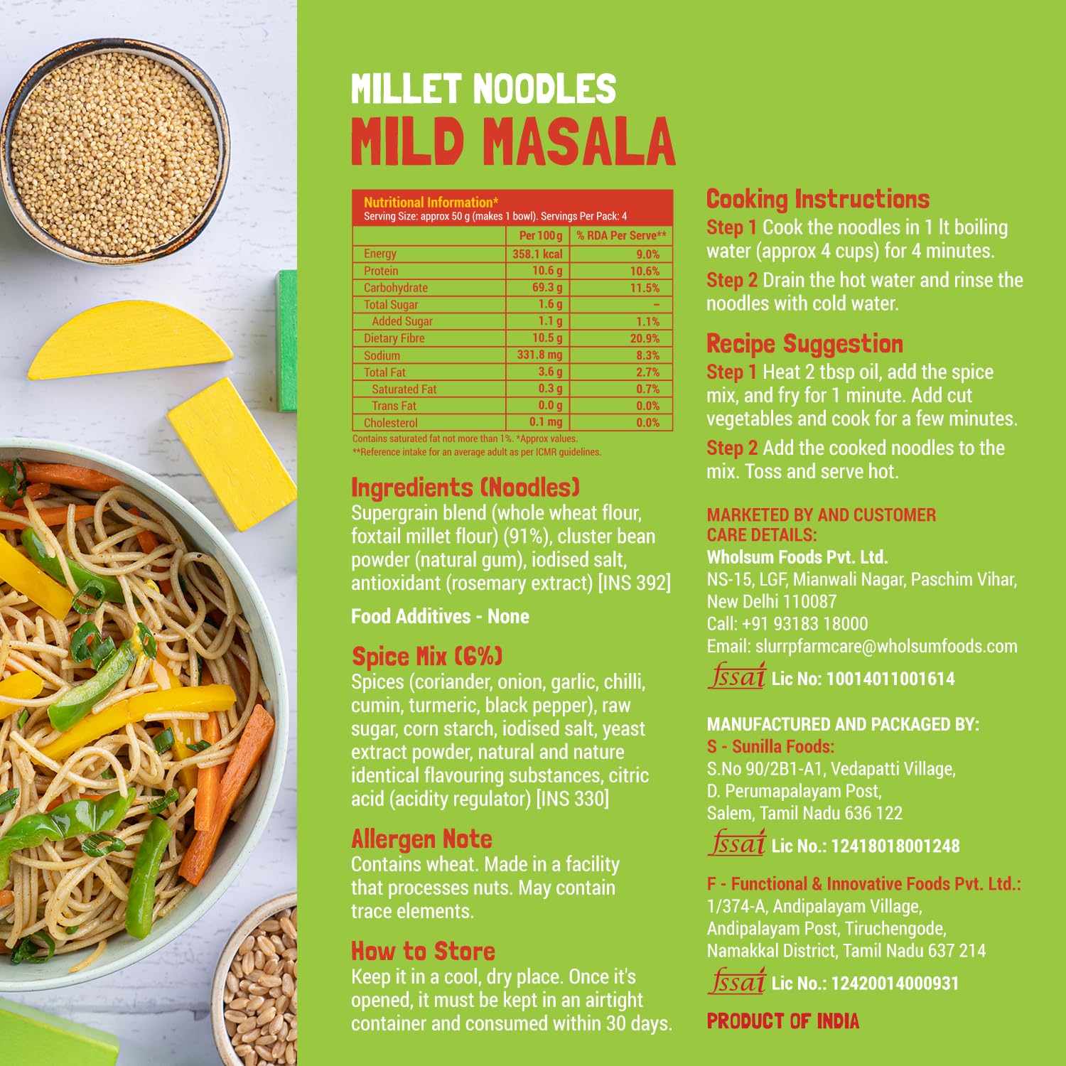 Millet Noodles 2 Pack