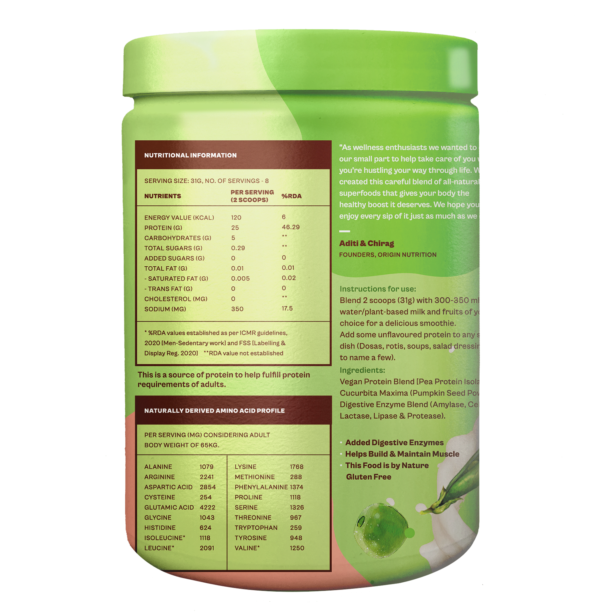 Unflavoured Plant Protein Powder