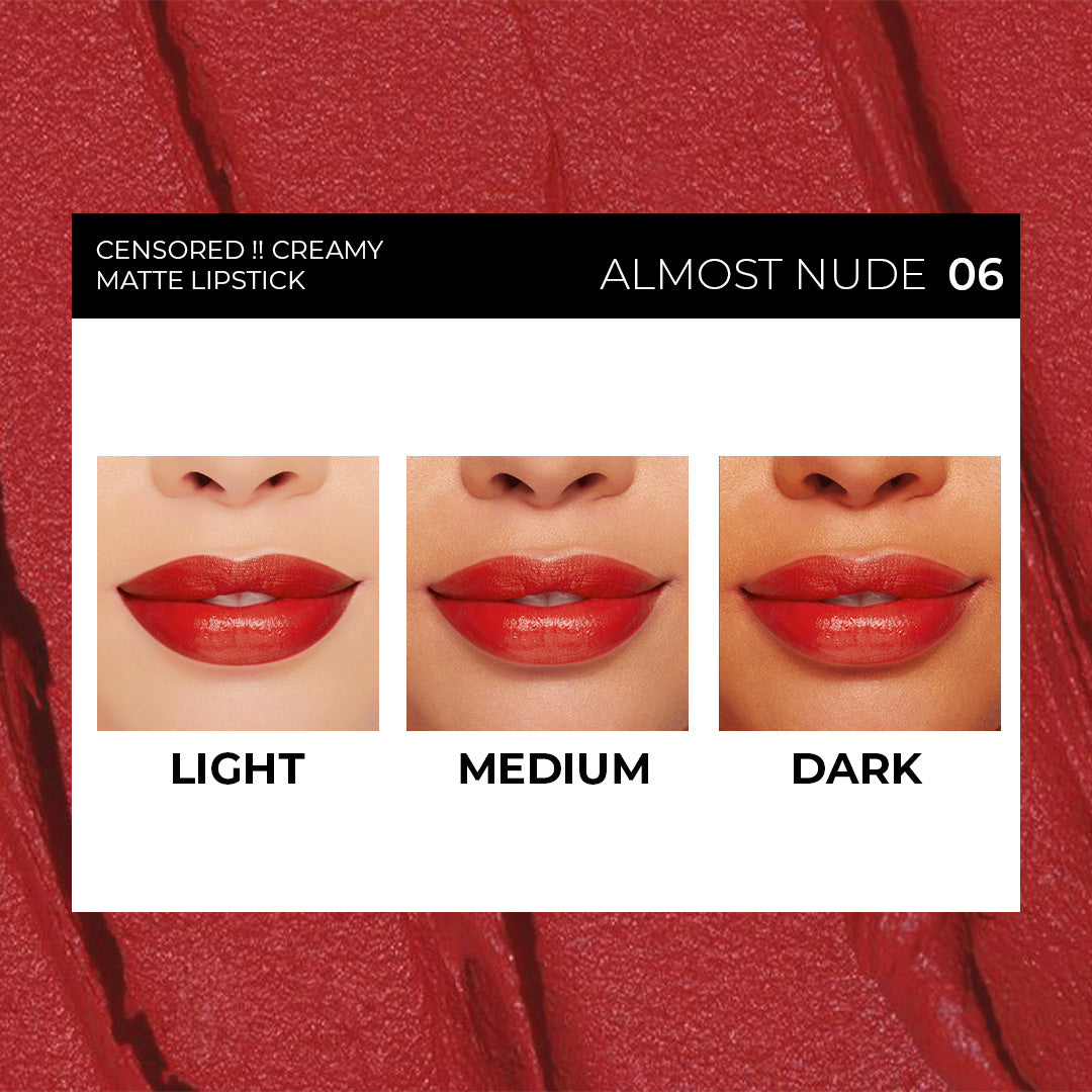 Almost Nude Censored Creamy Matte Lipstick