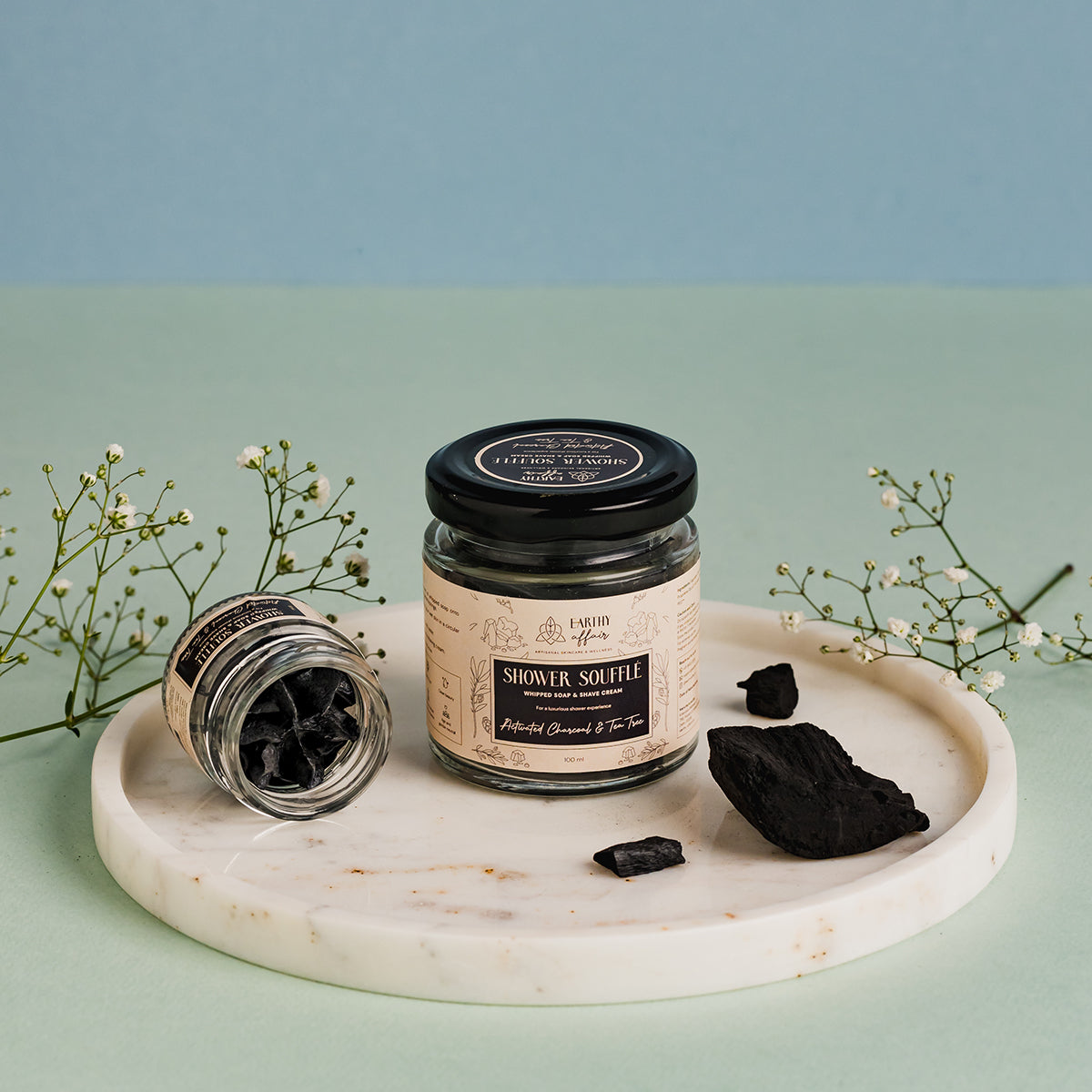 Activated Charcoal & Tea Tree Whipped Soap & Shave Cream