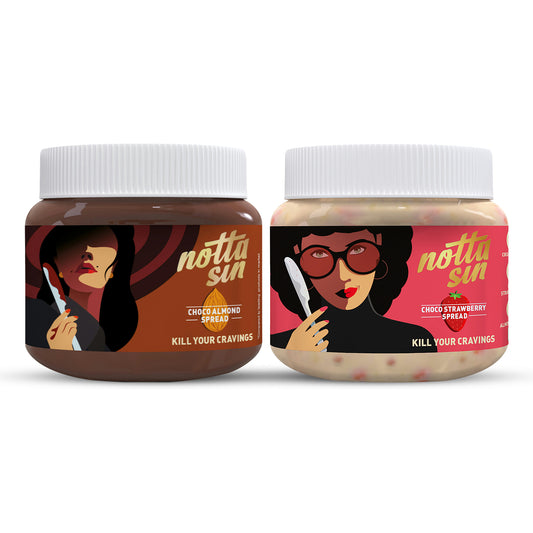 Choco Almond & Choco Strawberry Spreads