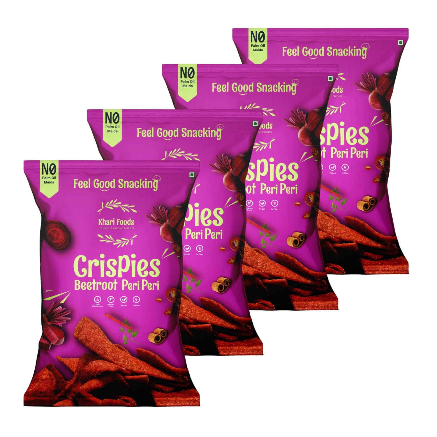 Beetroot Crispies, Peri Peri Flavoured Chips