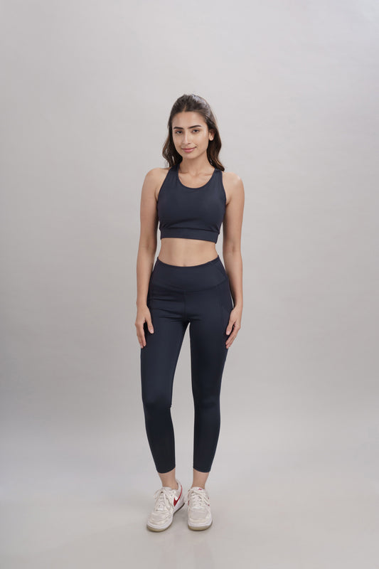 Mid Night Navy Carbon Contour Legging