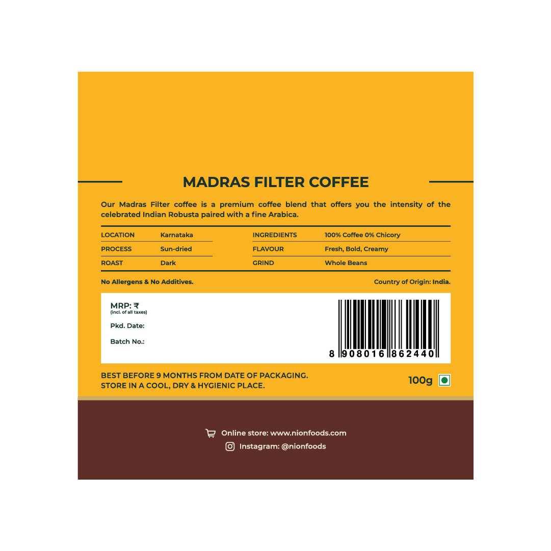 Madras Filter Coffee Beans