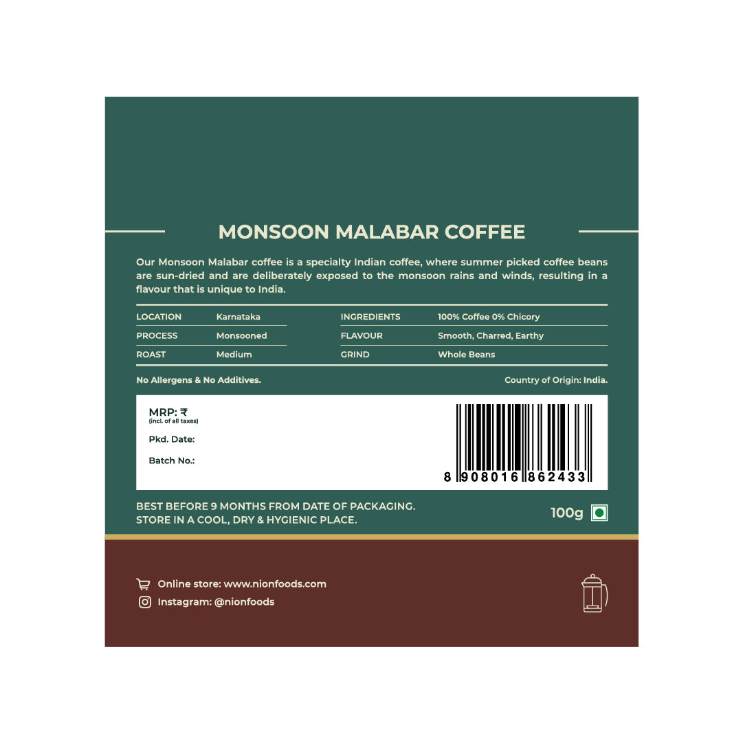 Monsoon Malabar Coffee Beans