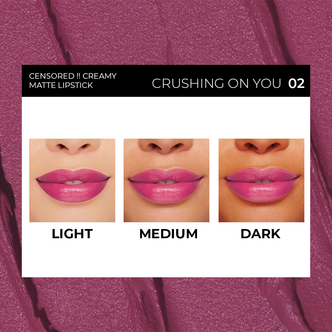 Crushing On You Censored Creamy Matte Lipstick