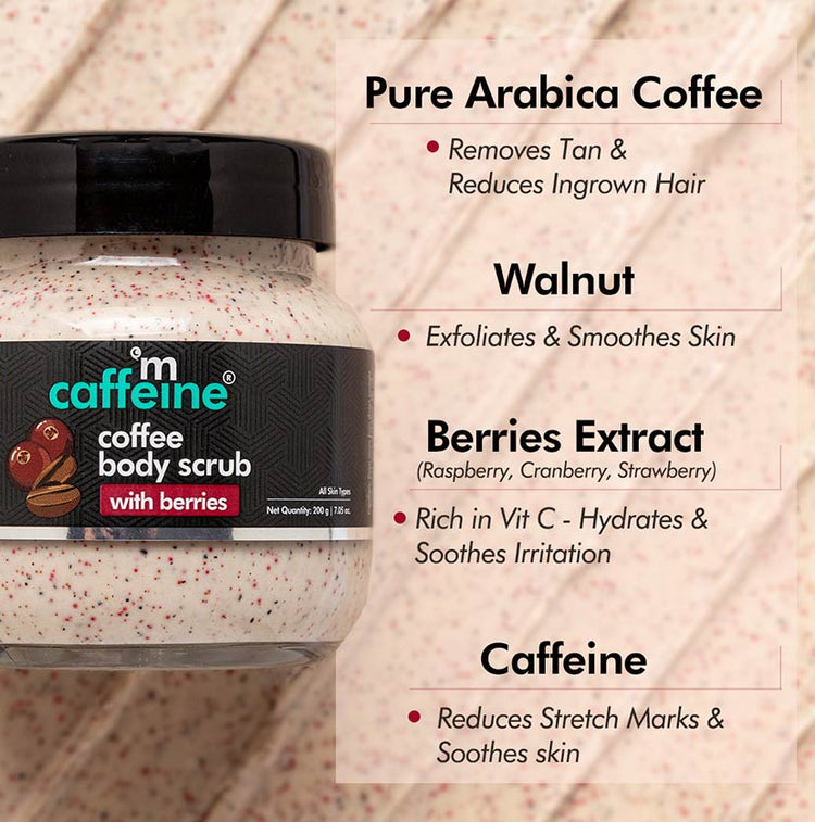 Moisturizing & Creamy Coffee Body Scrub with Berries