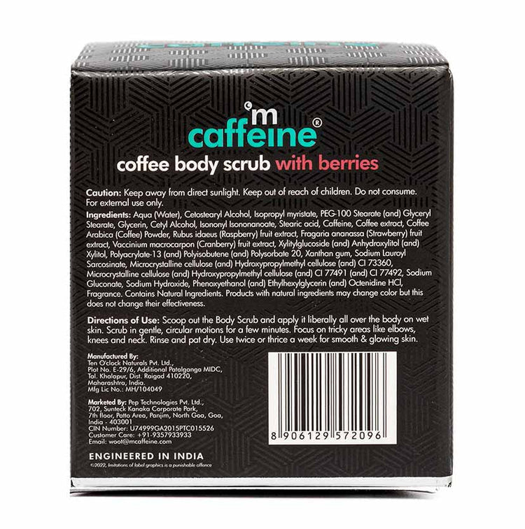 Moisturizing & Creamy Coffee Body Scrub with Berries