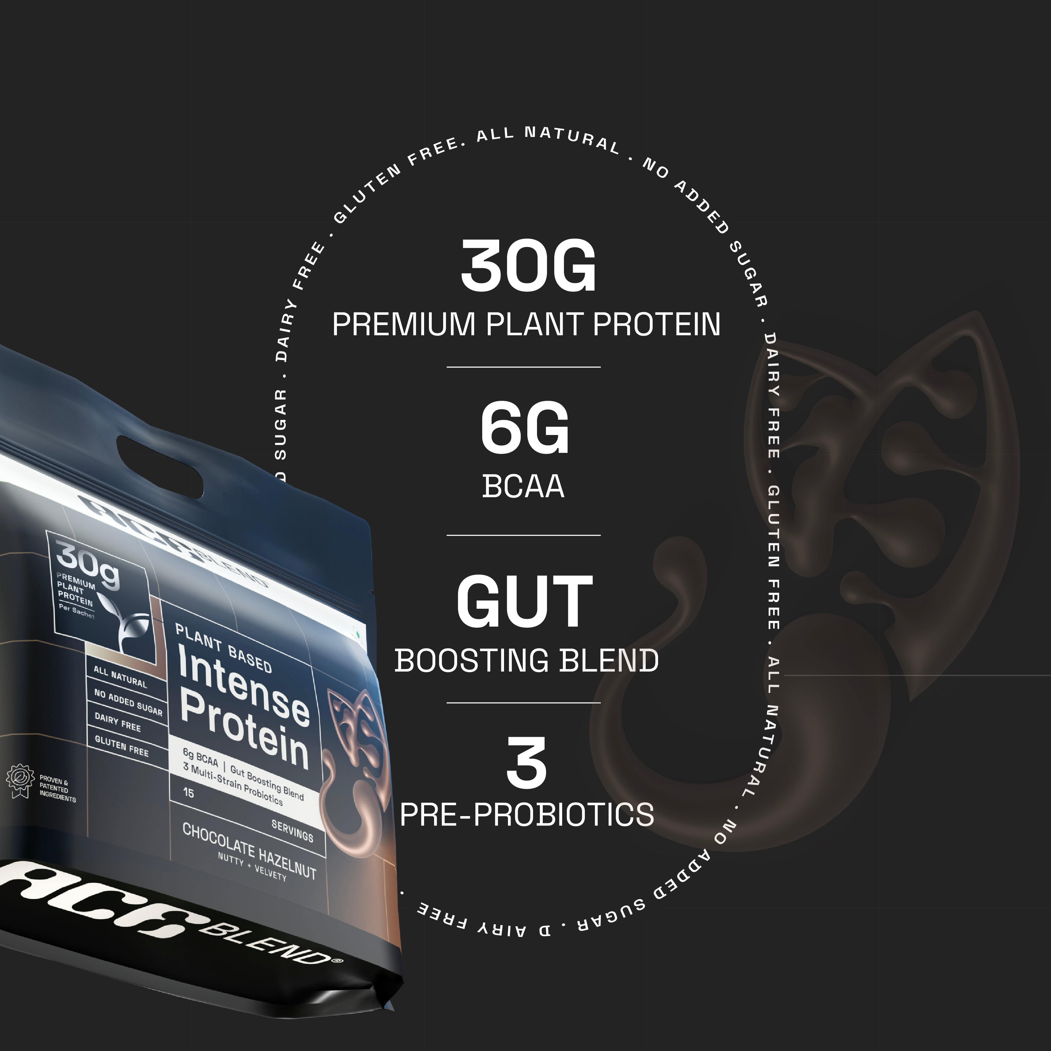 Hazelnut Flavour Intense 30G A-Grade Plant Protein Chocolate