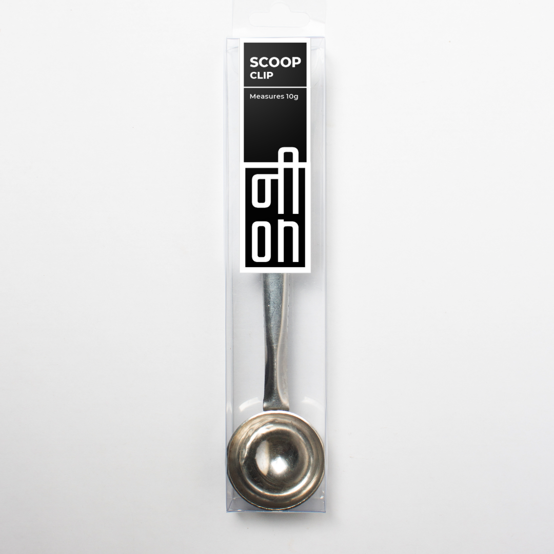 Coffee Scoop & Clip Silver