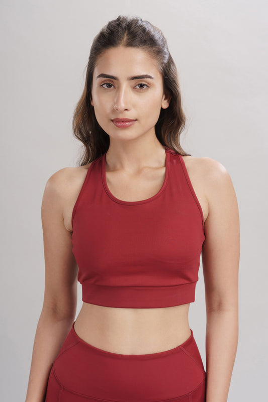 Red Rush Racerback Active Bra