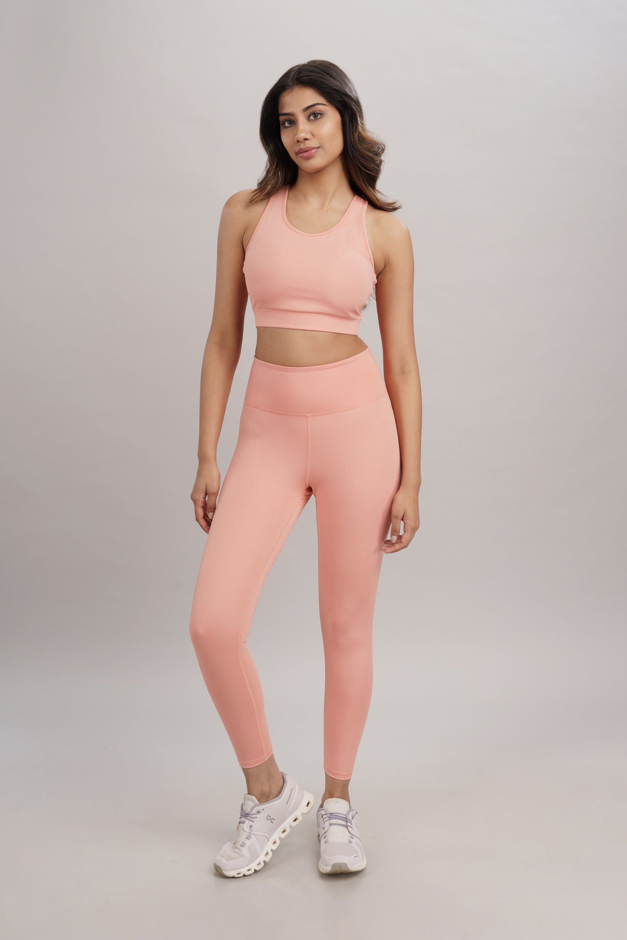 Peach Racerback Active Bra