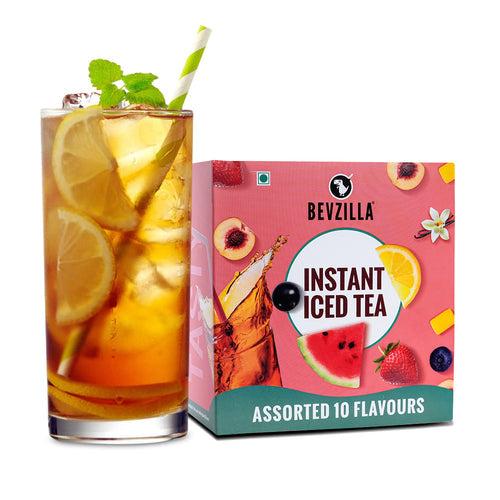 Assorted Iced Tea Powder 10 Flavours Pack