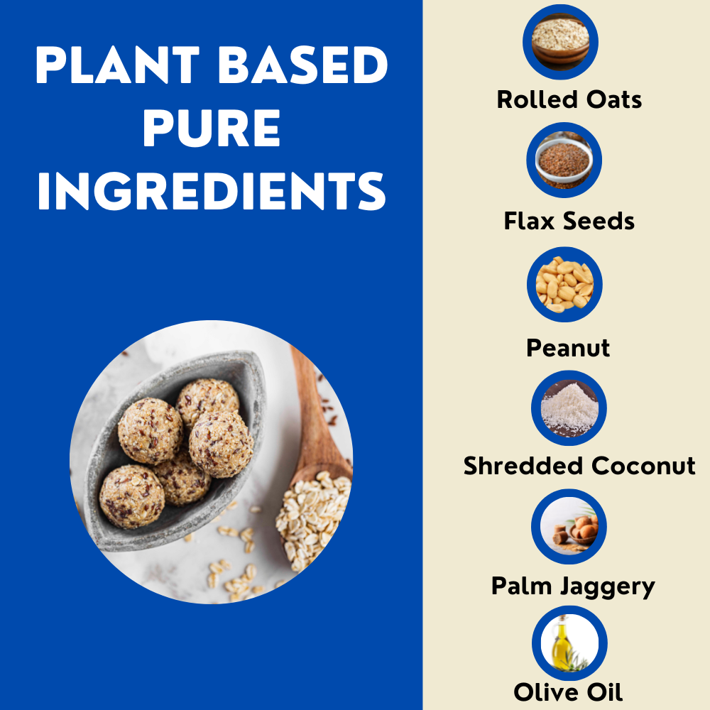 Rolled Oats Flax Seed Laddoo