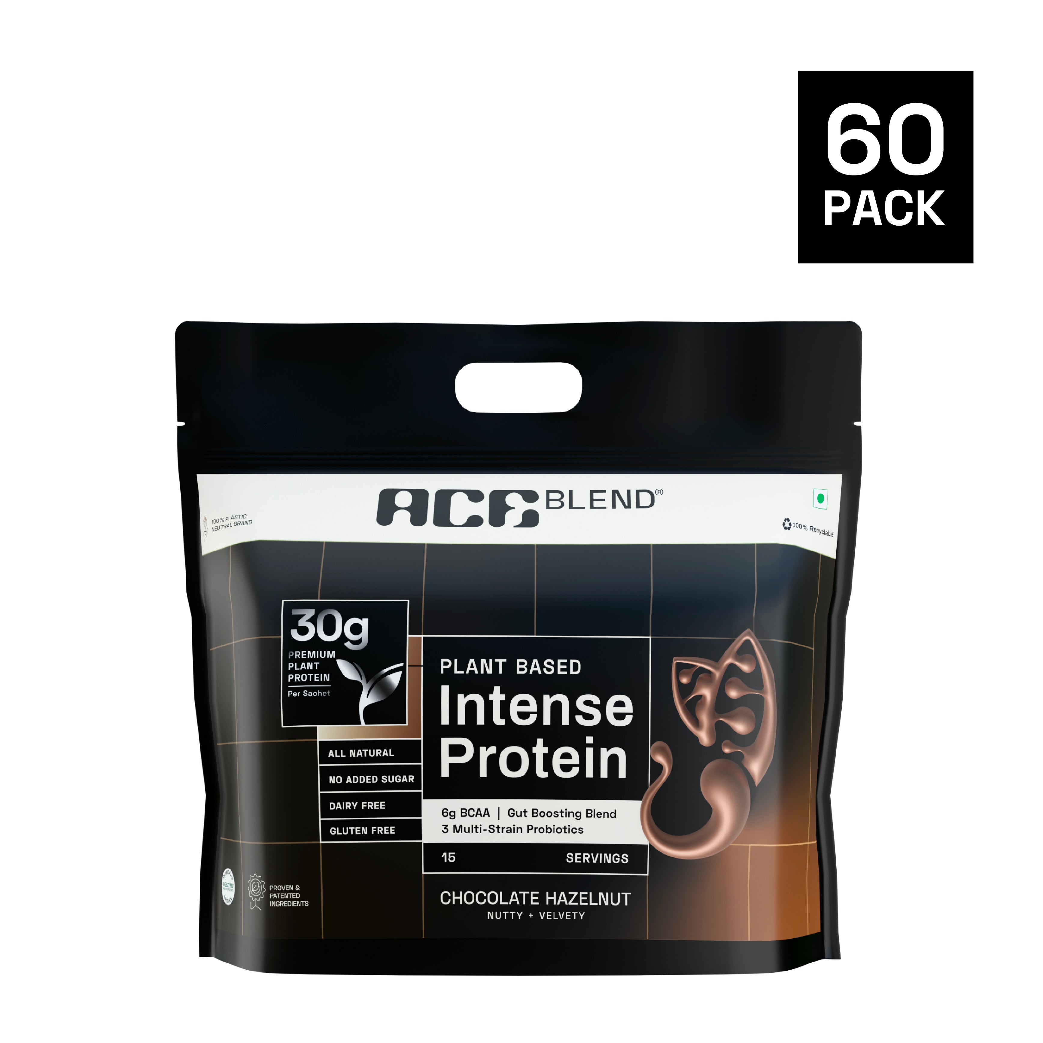 Hazelnut Flavour Intense 30G A-Grade Plant Protein Chocolate