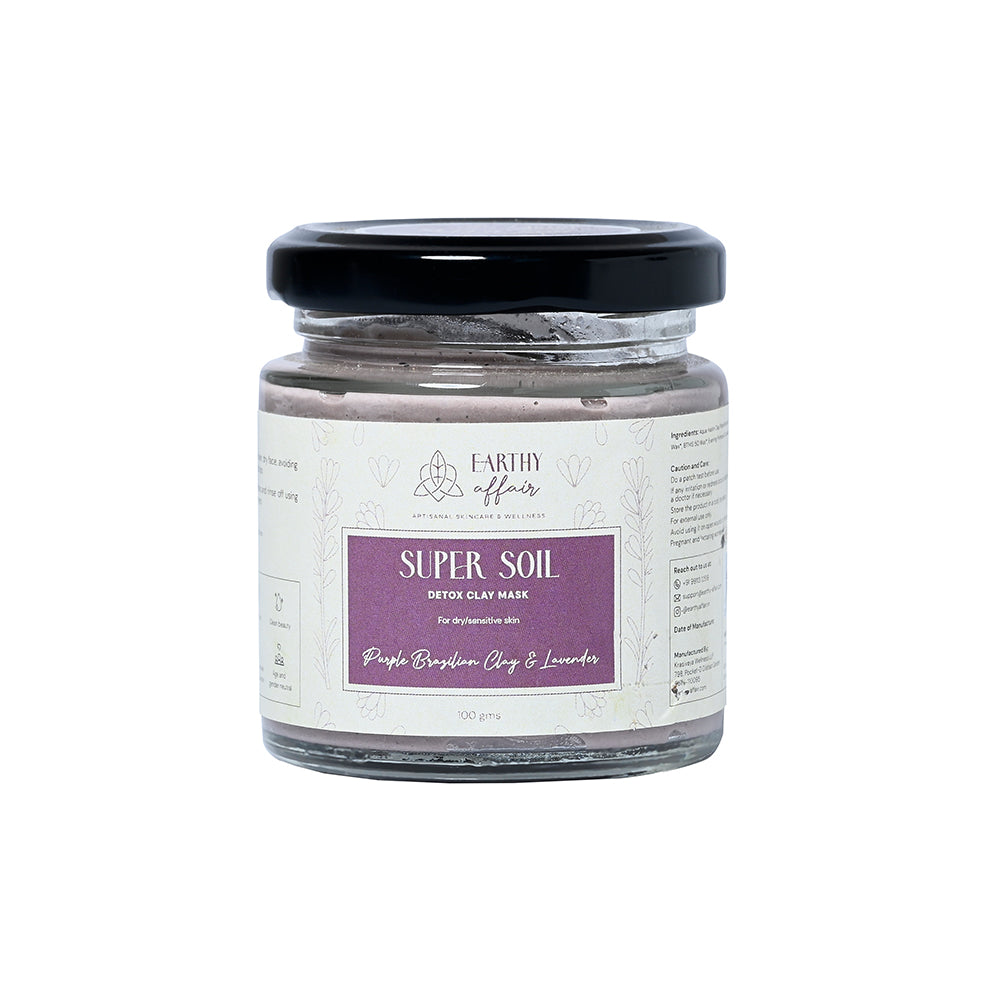 Purple Brazillian Clay & Lavender Clay Mask