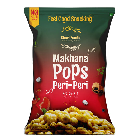 Premium Flavoured Makhana Crunchy & Roasted Makhana Pops (Peri Peri)