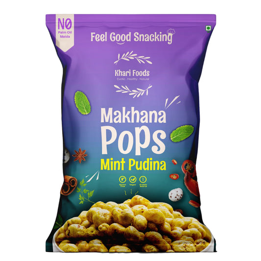 Premium Flavoured Makhana Crunchy & Roasted Makhana Pops (Mint Pudina)