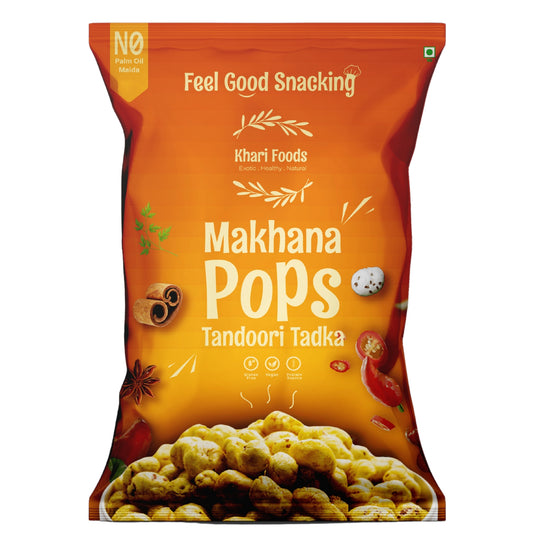 Premium Flavoured Makhana Crunchy & Roasted Makhana Pops (Tandoori Tadka)