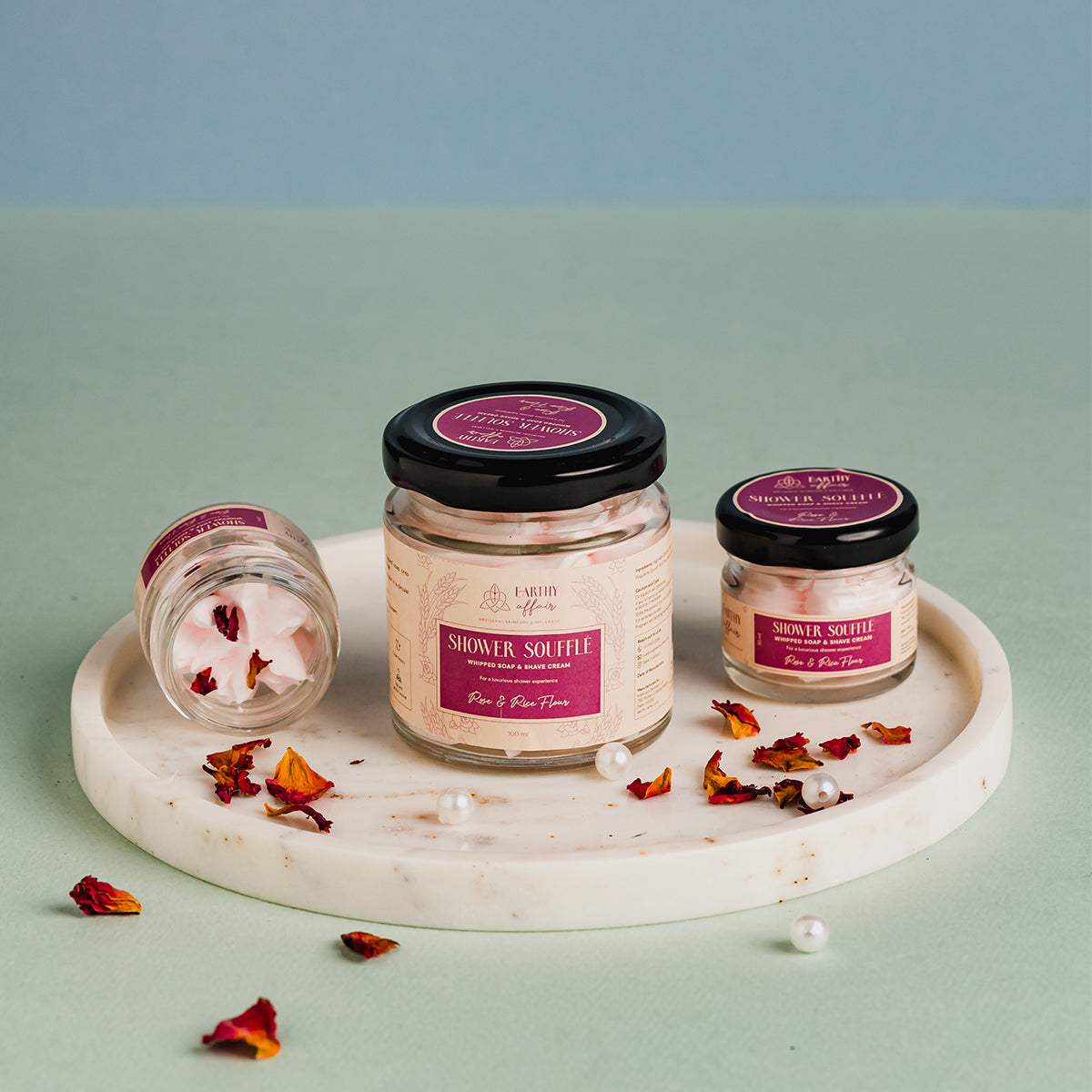 Rose & Rice Flour Whipped Soap & Shave Cream